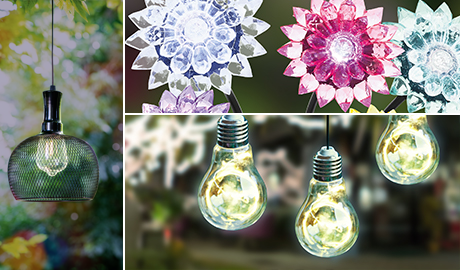 EGLO LED Fleurs Extérieur 4x Solaire Soleil Lumières Fleurs Lampes Jardin LIVING-XXL 